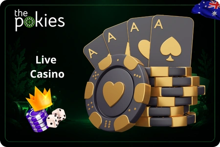 Live casino with real dealers at The Pokies Net